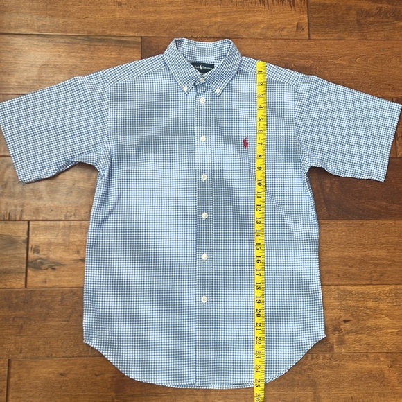 Ralph Lauren plaid Short Sleeves Shirt Size M - Picture 5 of 9